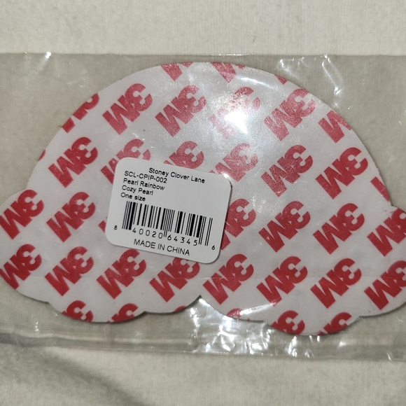 STONEY CLOVER LANE STICKER PATCH GLITTER PEARL Rainbow cozy pearl 🌈 NEW large - Picture 3 of 3